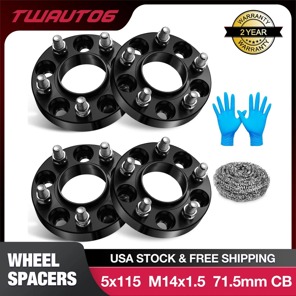 1" 5x115 Hubcentric Wheel Spacers for Dodge Challenger (2008–2023)