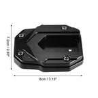 Aluminum Alloy Motorcycle Kickstand Plate Pad for BMW with Wrench Black