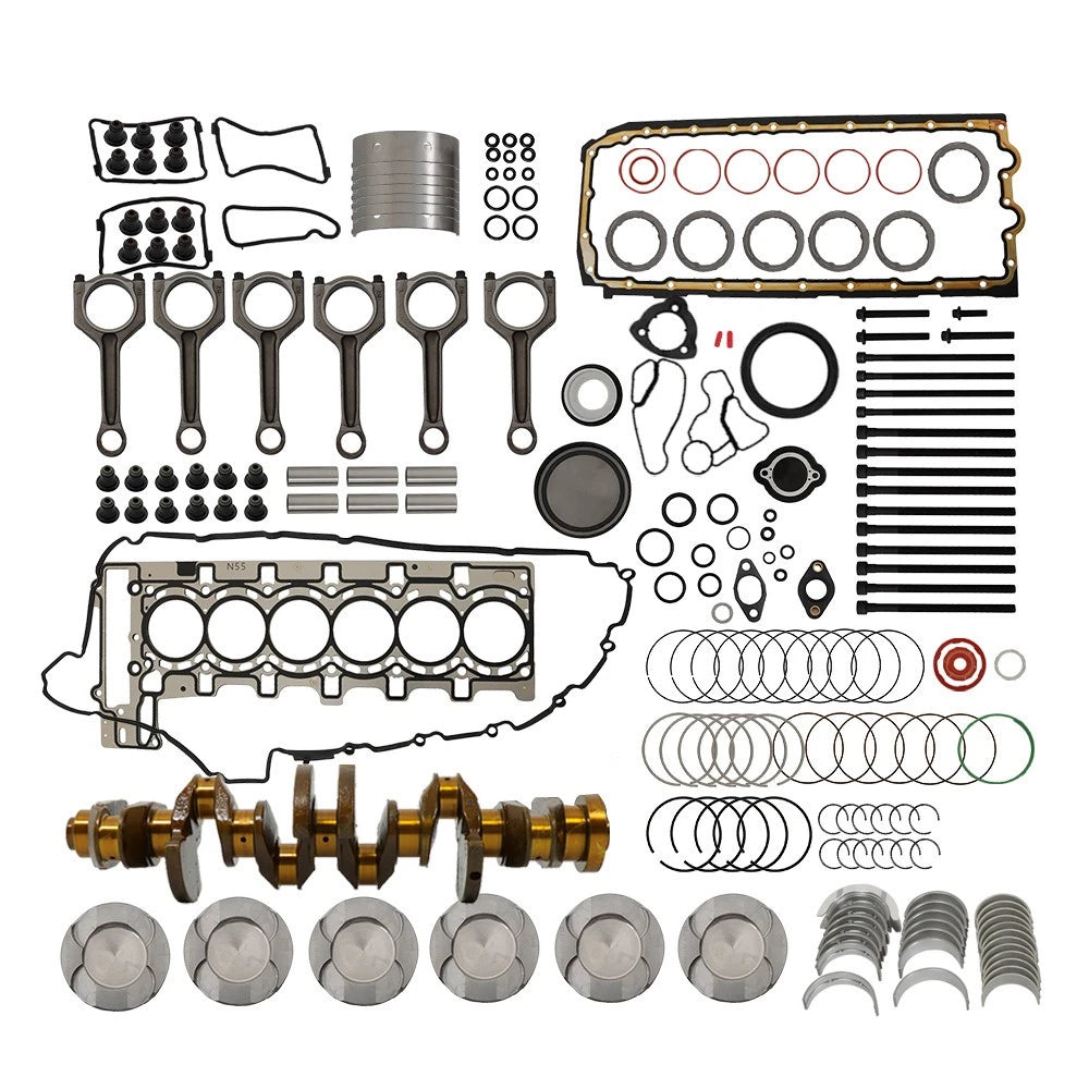 Engine Overhaul Rebuild Kit with Crankshaft for BMW X3/X4/X5/X6/335i (2009–2019)