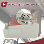 Left Driver Side Sun Visor No.BBM2-69320C-75 for Mazda 3 (2010–2013)