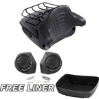 Trunk Rack Backrest Speakers for Harley Touring Glide (2014–2025)