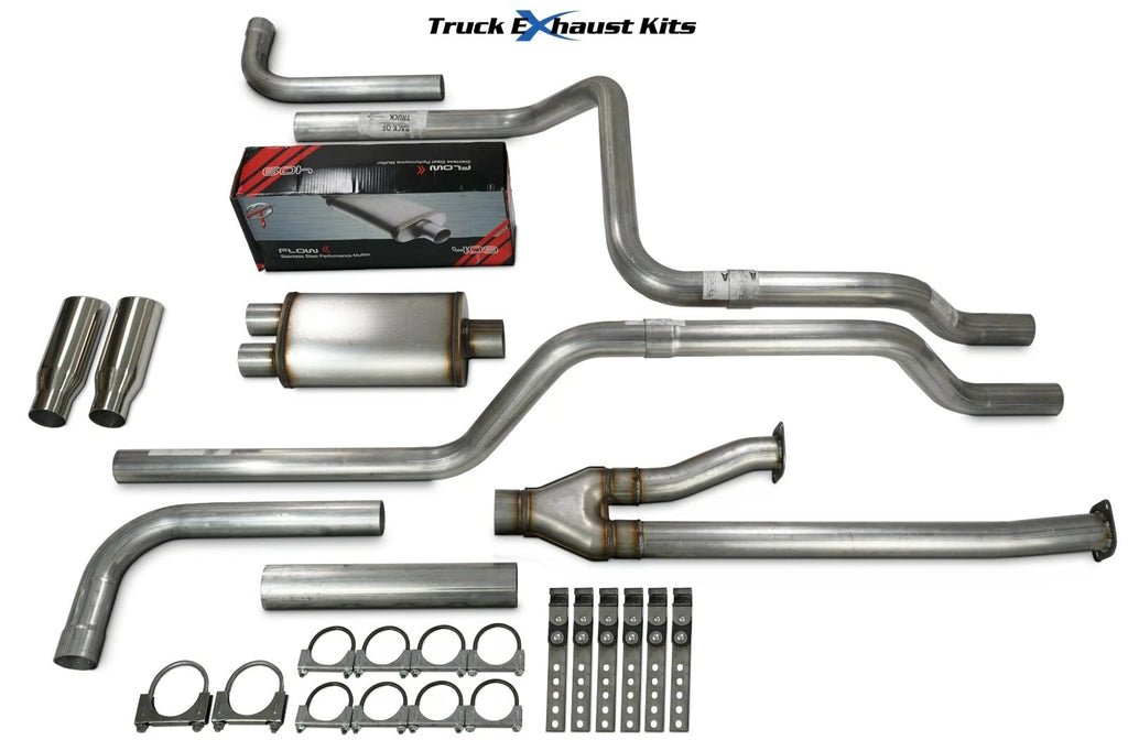 2.5" Dual Exhaust Kit for Toyota Tundra (2014–2021) Flow II Side Rolled Tip