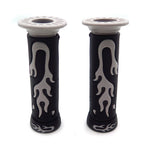 1" Gray Flame Gel Hand Grips for Yamaha FZR YZF 600