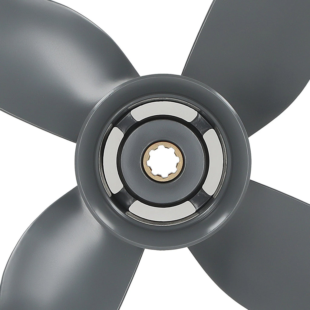 10" 4 Blade Aluminum Propeller for Honda Yamaha Outboard (8-20HP)