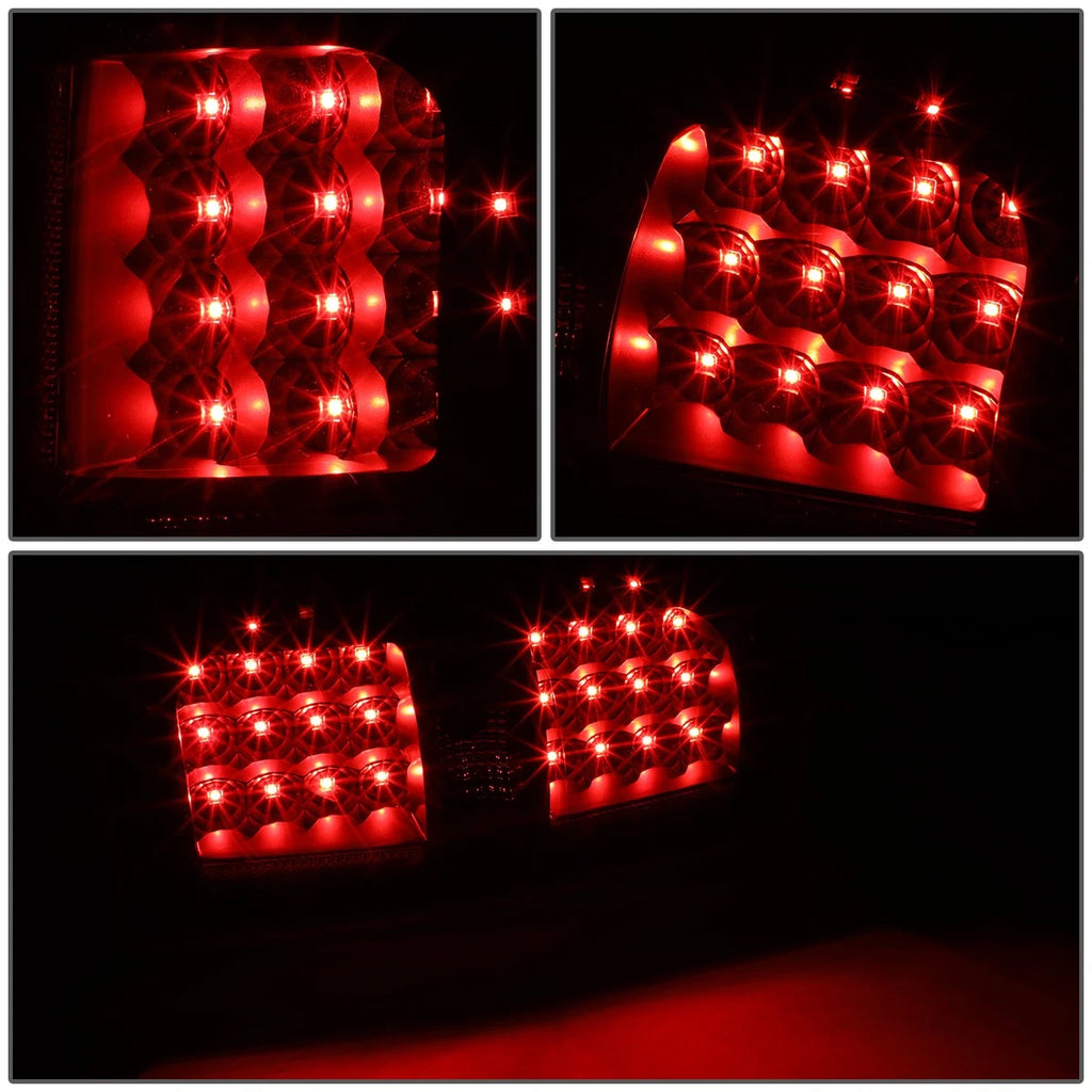 2X Full LED Tail Brake Lights for Ford F150 (2009–2014) - Black