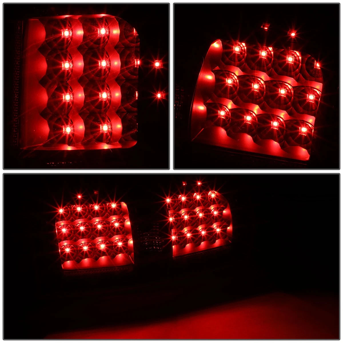 2X Full LED Tail Brake Lights for Ford F150 (2009–2014) - Black