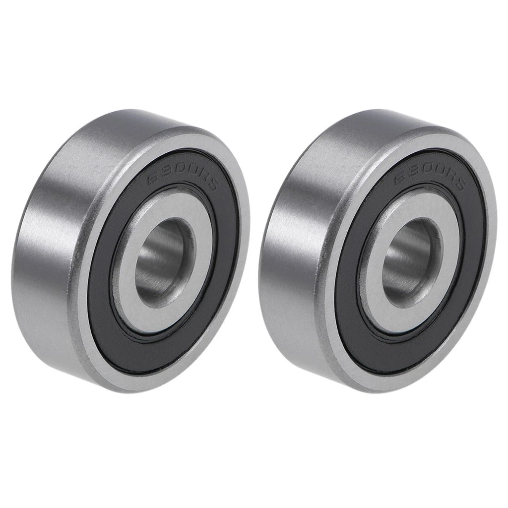 Set of 2 Deep Groove Ball Bearings 10x35x11mm Z2 6300-2RS Chrome Steel