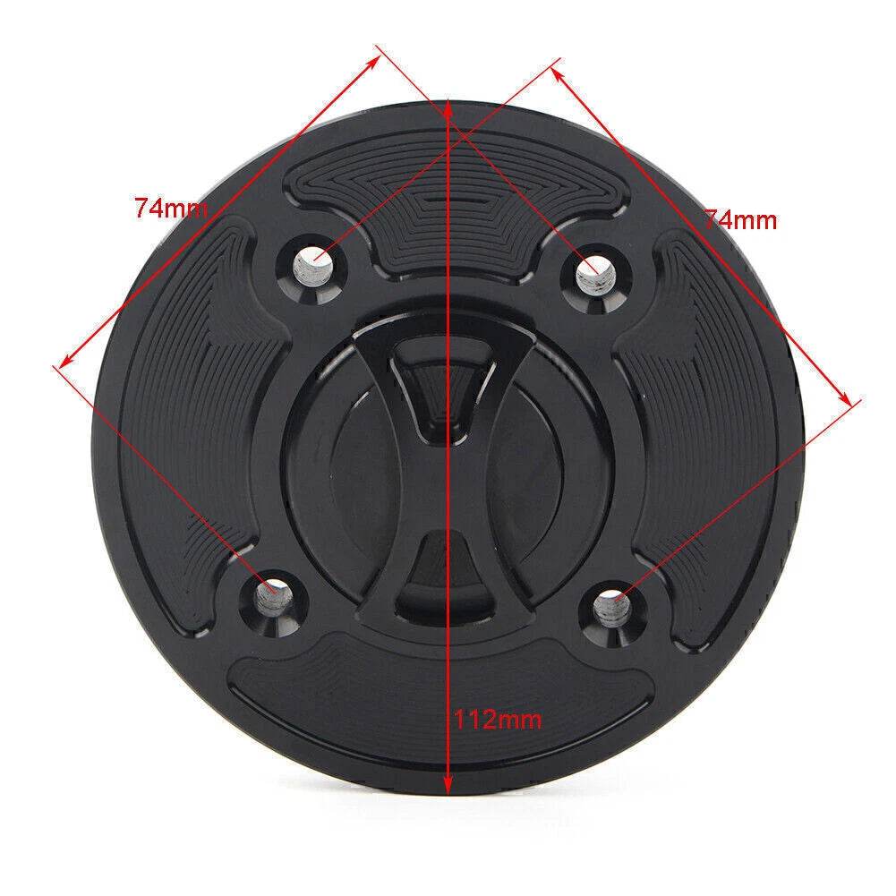 Fuel Gas Tank Cap Cover for Kawasaki Ninja 400 650 Z900 Versys 1000 (2018–2023)