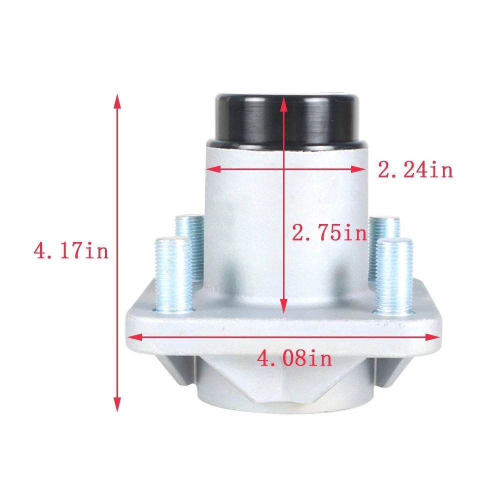 Set of 2 Front Wheel Hub Assembly for EZGO RXV Golf Cart (2008–Present)