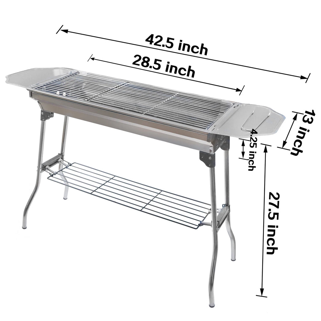 2X Stainless Steel BBQ Grill for Patio Camping