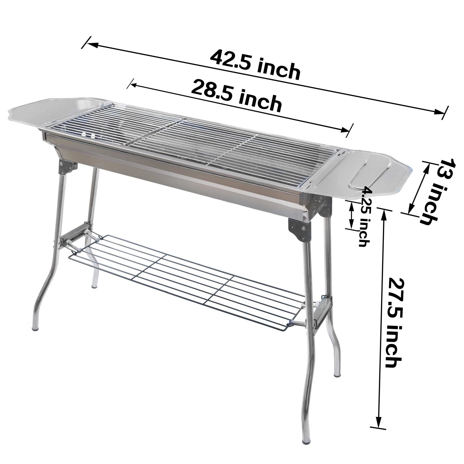 2X Stainless Steel BBQ Grill for Patio Camping