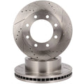 Front Drilled Slotted Brake Rotors for Ford F-450 Super Duty (2010–2012)