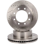 Front Drilled Slotted Brake Rotors for Ford F-450 Super Duty (2010–2012)