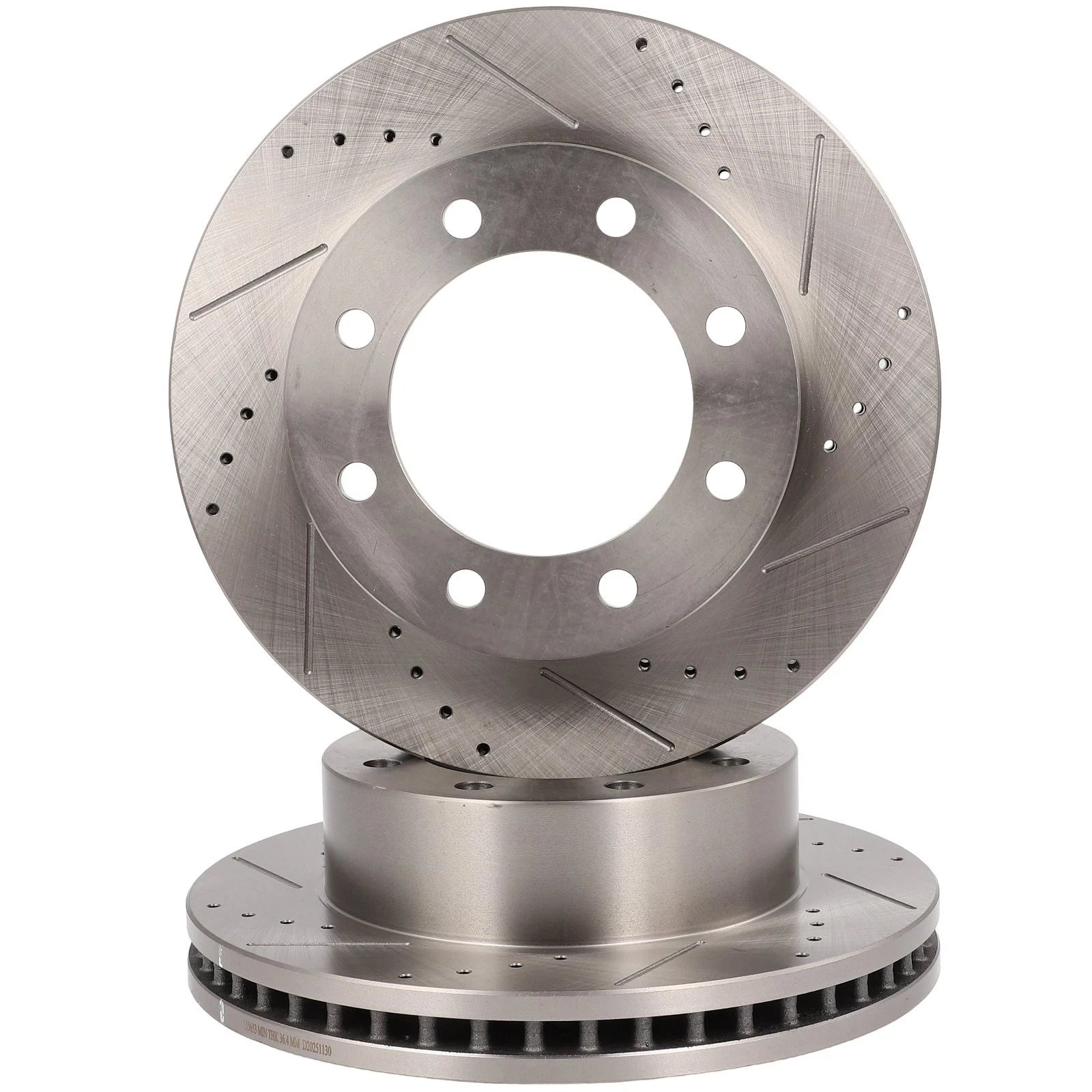 Front Drilled Slotted Brake Rotors for Ford F-450 Super Duty (2010–2012)