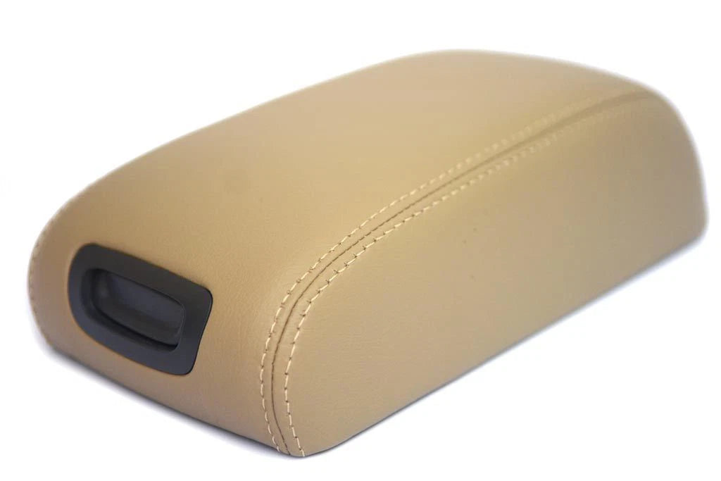 Center Console Armrest Cover for Hyundai Tucson (2005–2009) Beige Leather