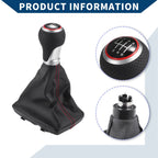 6 Speed Gear Shift Knob with Dust Cover for Audi S-Line (2007–2015)