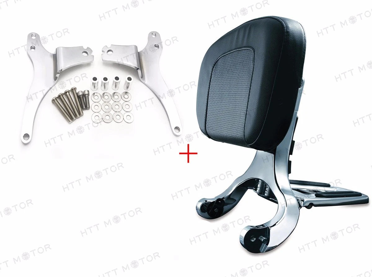 Backrest & Low Mount Bracket for Harley Road Glide Road King Street Glide (1997–2008)