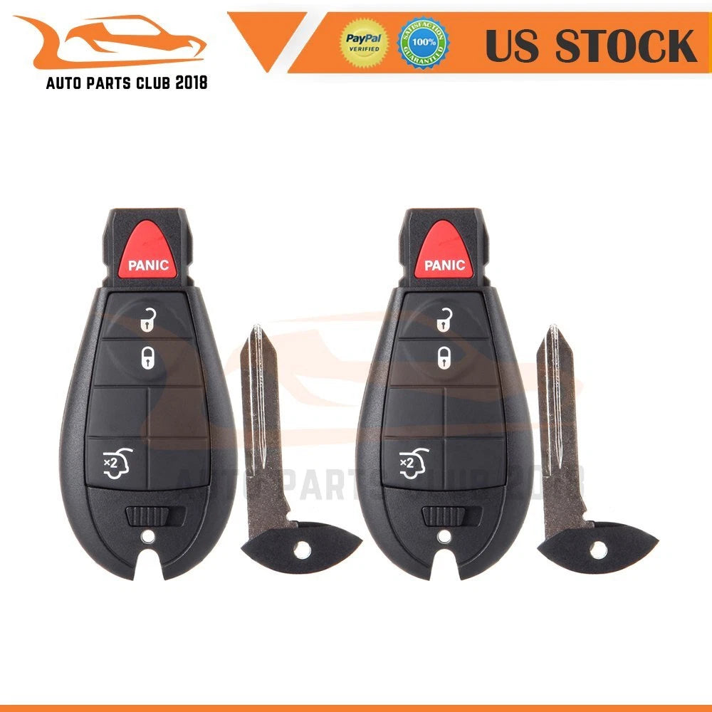 2X Key Entry Remote Fob for Jeep Grand Cherokee Commander (2008–2010)