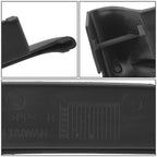 Fog Light Cover for BMW 745i 760i (2002–2005) Right Side Outer Black