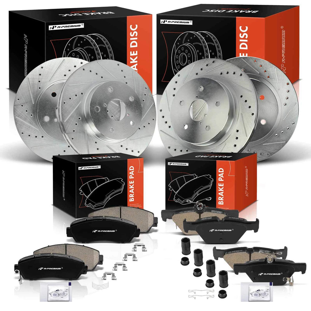 Drilled Brake Rotors & Ceramic Pads for Subaru Legacy (2016–2019)