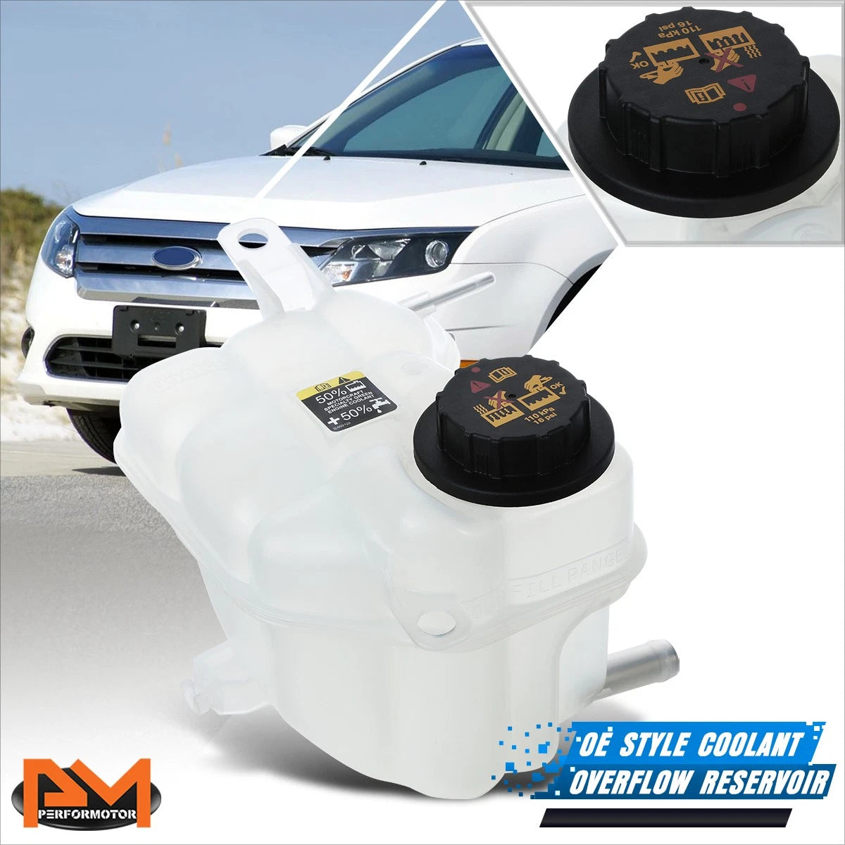 Coolant Overflow Reservoir for Ford Fusion/Mercury Milan (2010–2012)