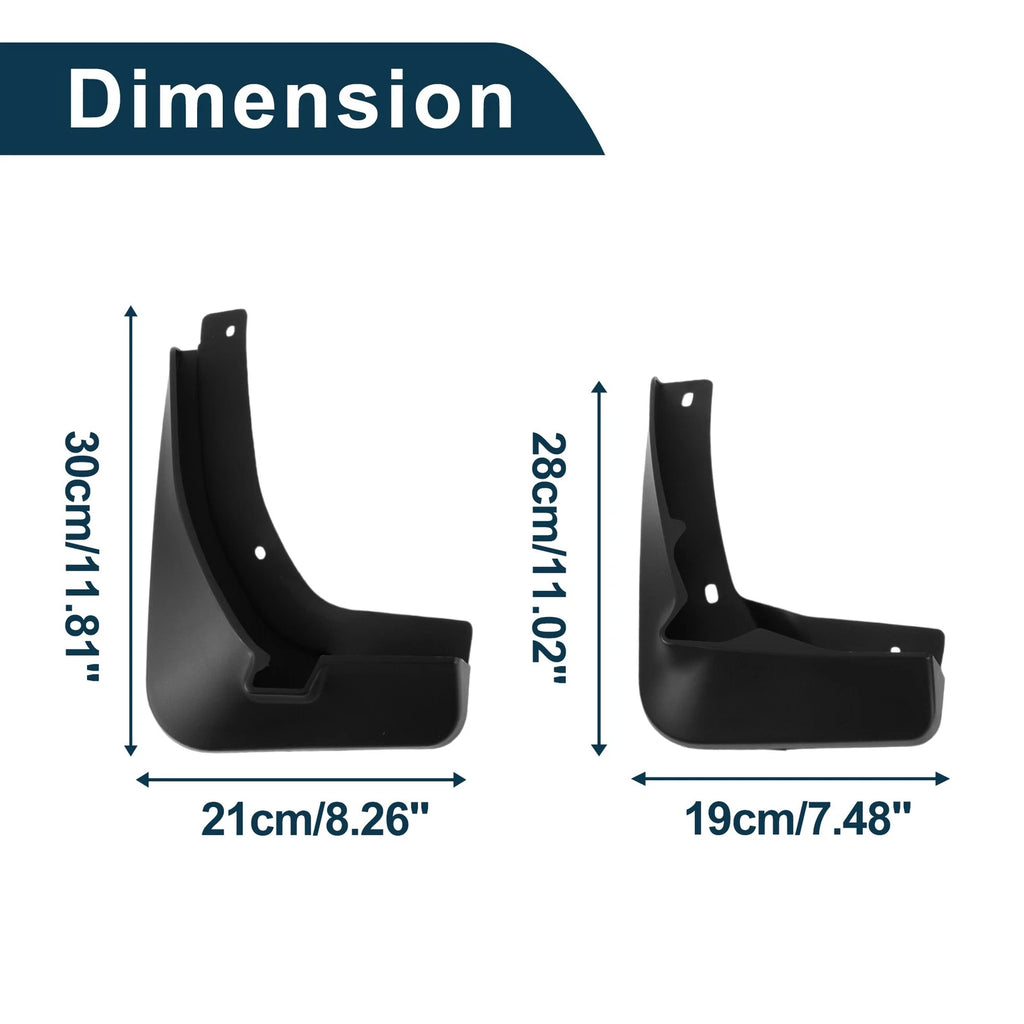 Set of 2 Mud Flaps Splash Guards for Volkswagen Golf 7 R-Line (2017–2018)