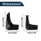 Set of 2 Mud Flaps Splash Guards for Volkswagen Golf 7 R-Line (2017–2018)
