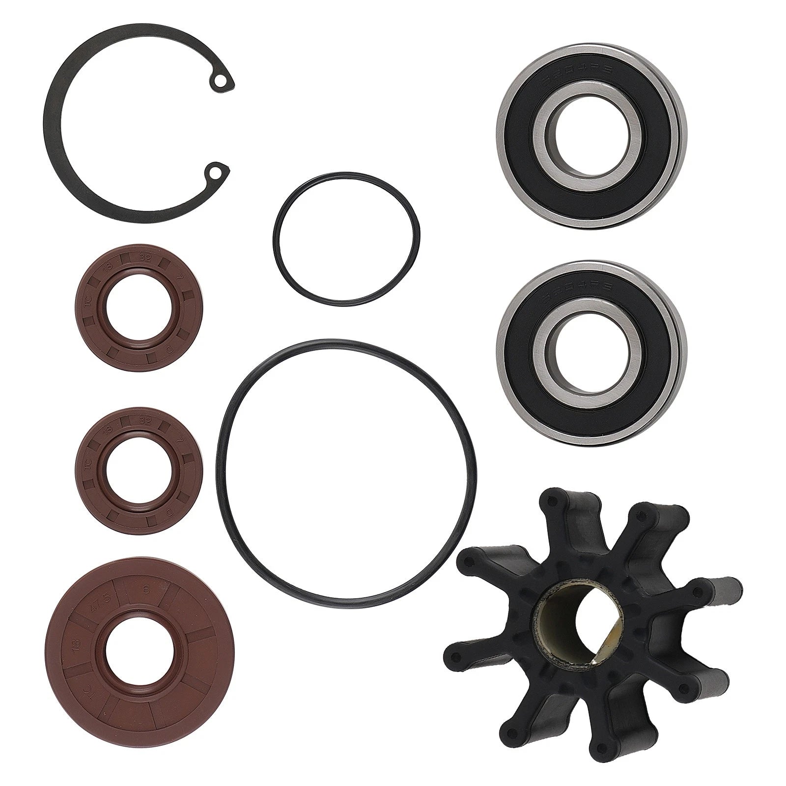 Impeller for Mercruiser Sea Water Pump (46-807151, 46-807151A9, 807151A12)
