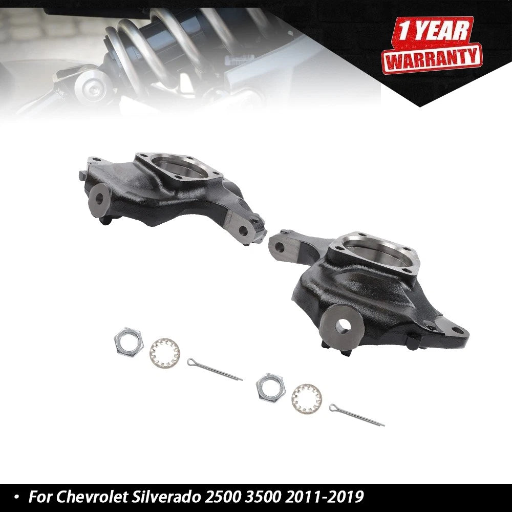 2X Front Right Spindle Knuckle Hub for Chevy Silverado 2500