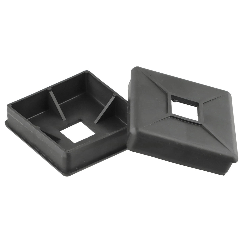 Set of 2 Black PE Bumper Covers for RV (4 Inch)
