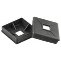 Set of 2 Black PE Bumper Covers for RV (4 Inch)