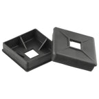 Set of 2 Black PE Bumper Covers for RV (4 Inch)