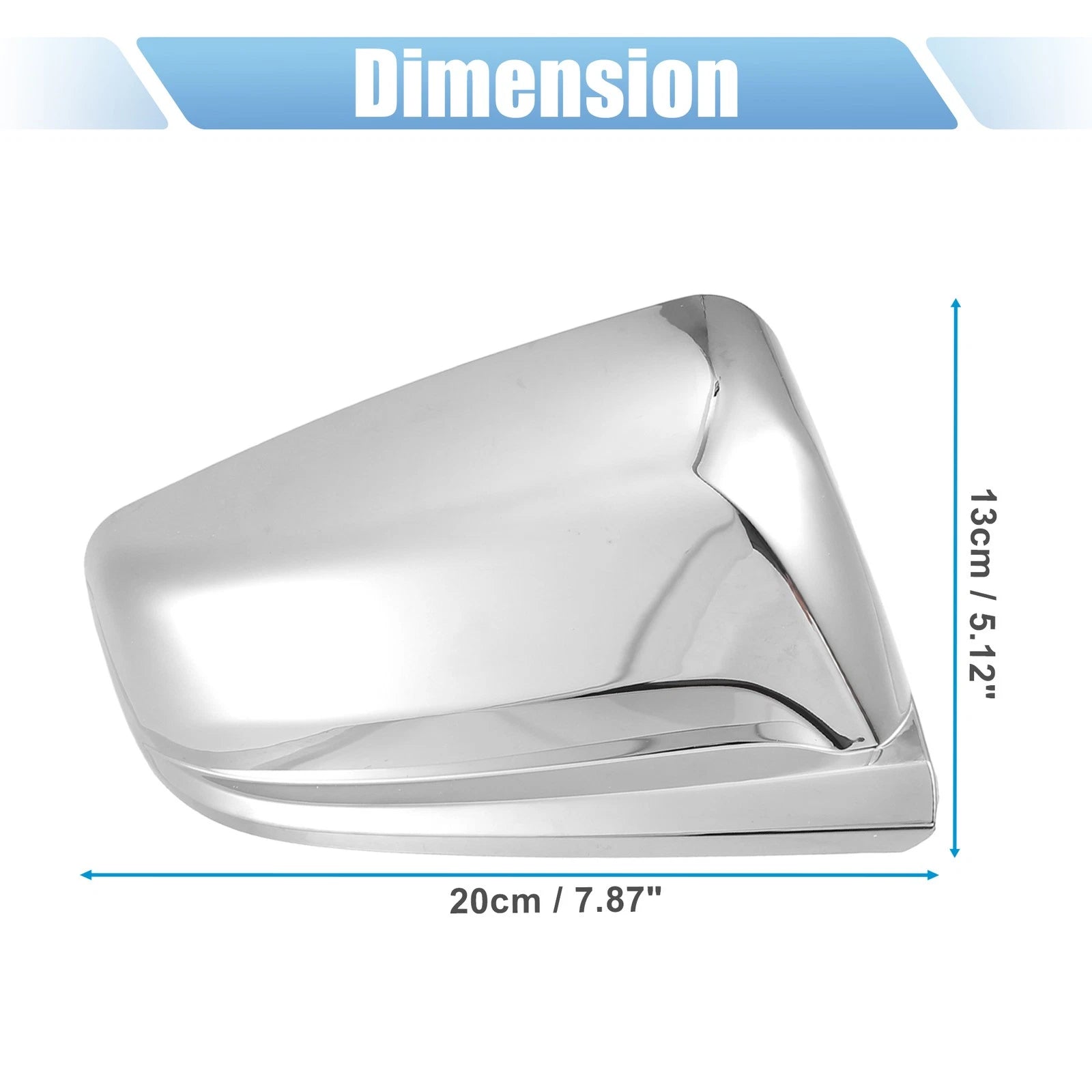 1 Pair Chrome Plated Top Half Mirror Cover for Chevrolet Malibu  731618519379