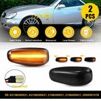 Smoked Amber LED Turn Signal Side Marker Light for Mercedes SLK CLK E-Class