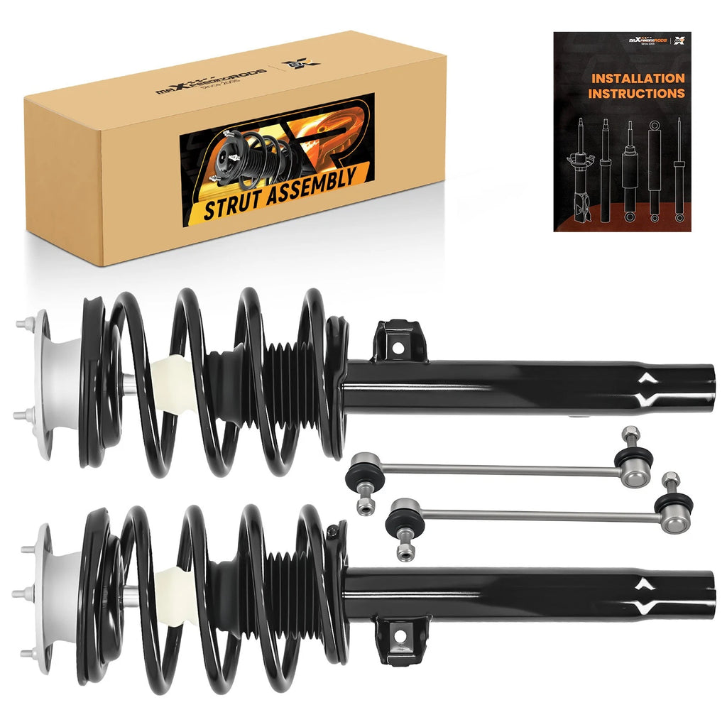 Front Suspension Shock Absorbers & Sway Bar Kit for BMW 325i Sedan (2001–2005)