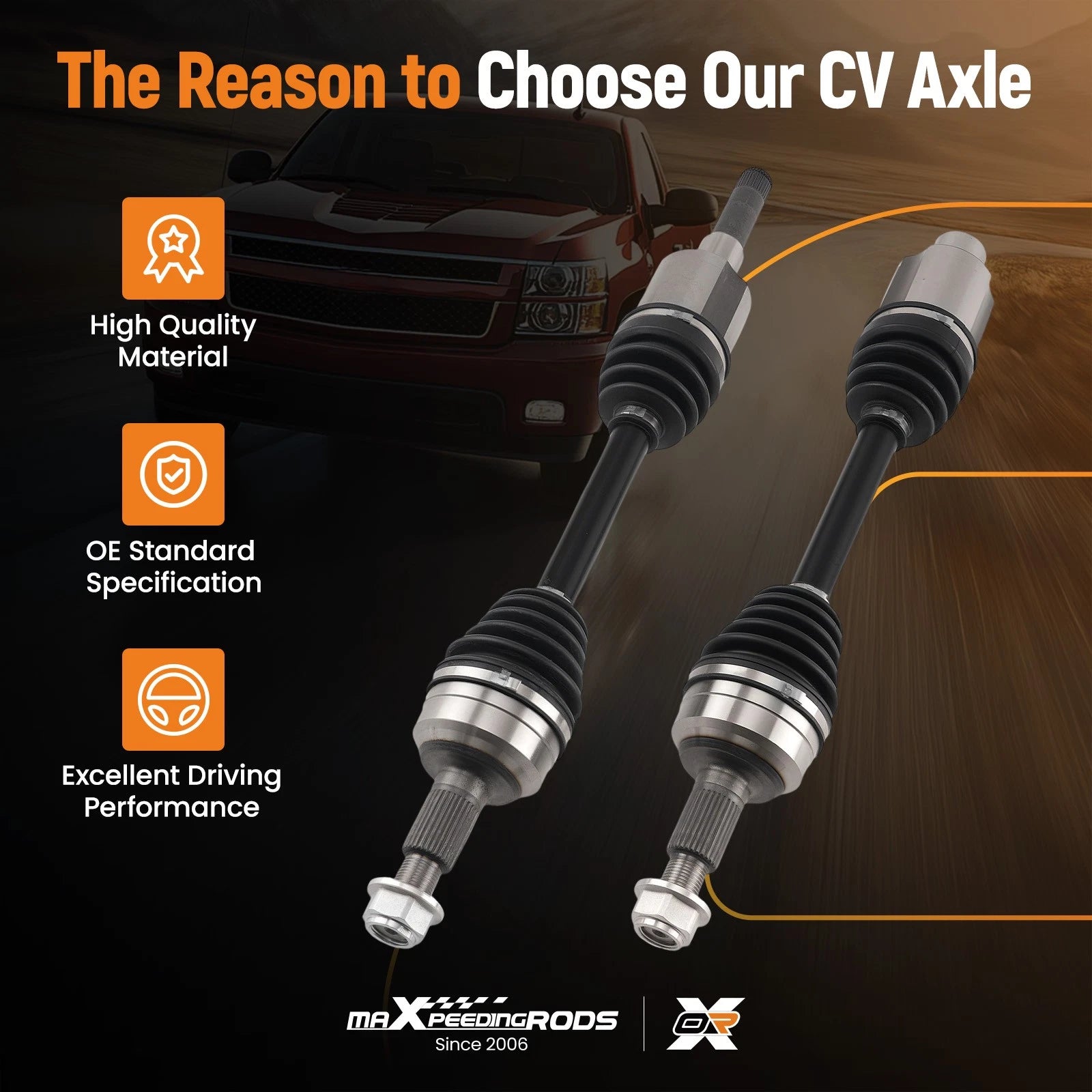 Front CV Axle Shafts for Chevrolet Equinox GMC Terrain (2010–2017)