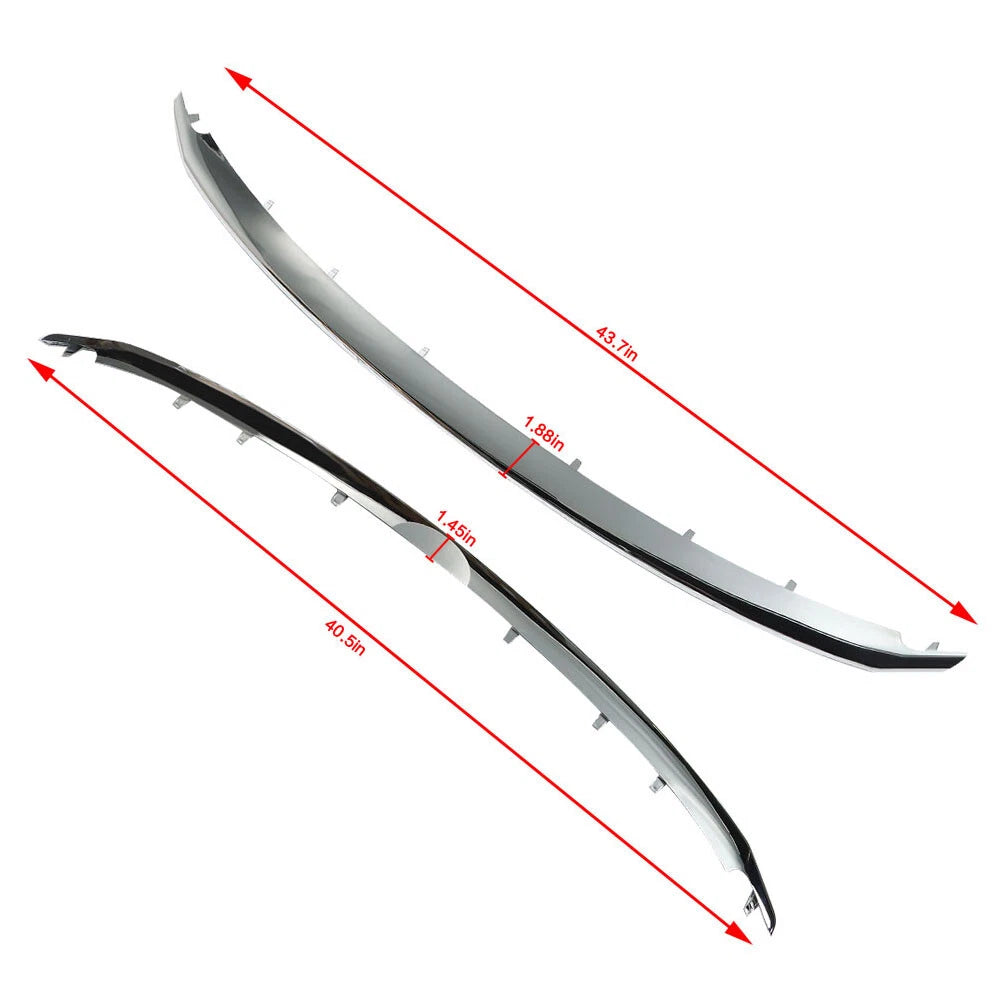 Chrome Lower & Upper Grille Trim Molding for Ford Explorer (2011–2015)