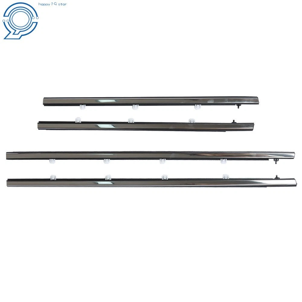 Set of 4 Window Weatherstrip Seals for Acura TSX (2009–2014) Chrome