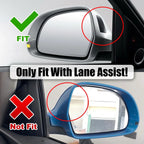 Gloss Black Wing Side Mirror Cap Covers Lane Assist for Audi A5/S5 (2008-2009)