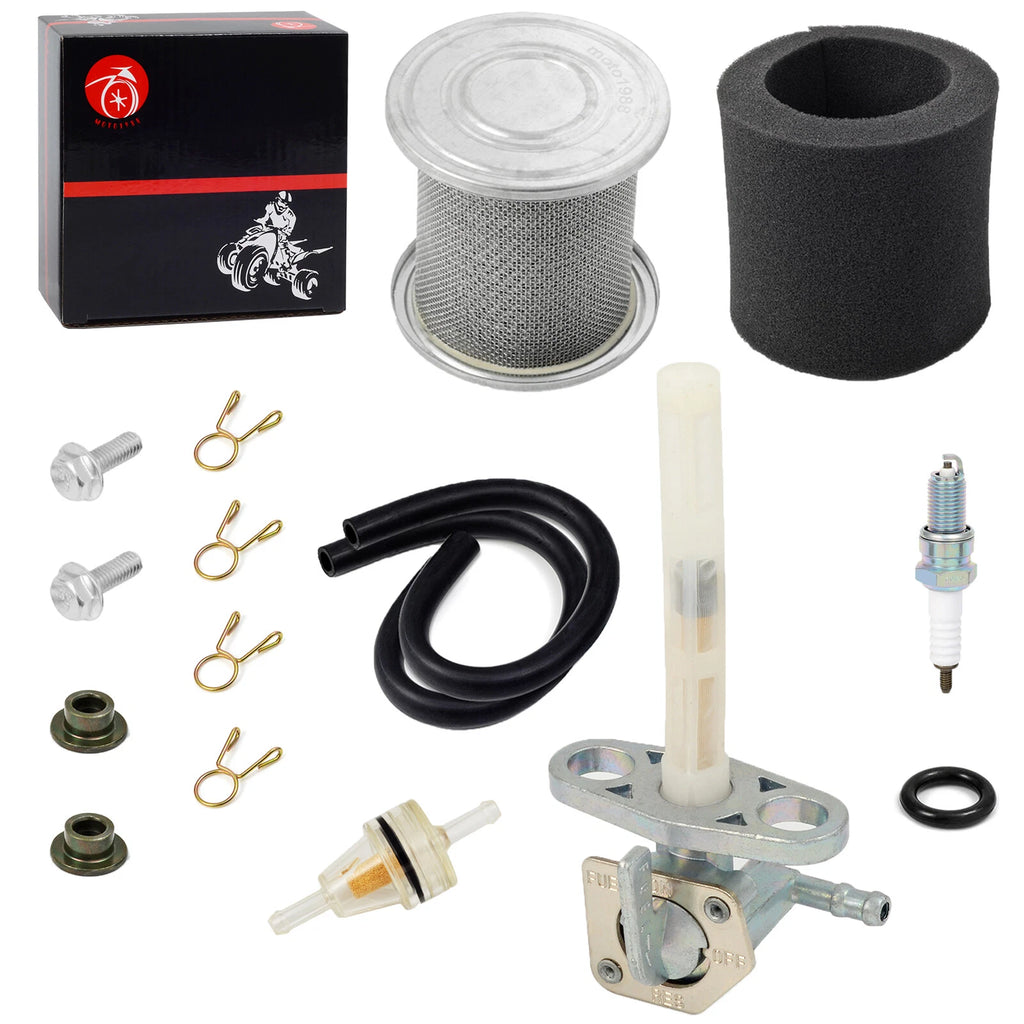 Fuel Tank Petcock Valve Switch & Air Filter for Honda CRF80F CRF100F (2004–2013)