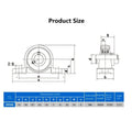 Set of 4 KP000 Block Bearings for Pillow Block Ball Shaft Spherical Roller