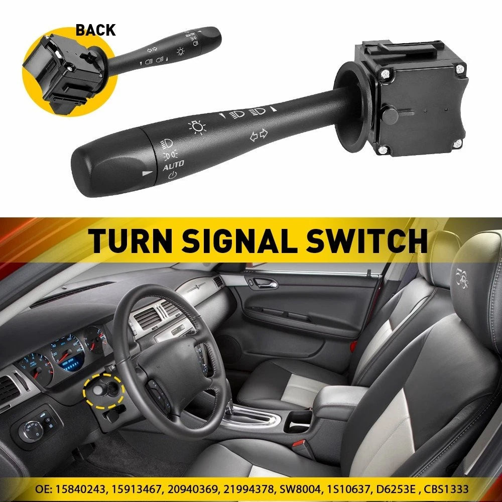Turn Signal Headlight Switch for Chevy Malibu Pontiac G6 Saturn Aura (2008–2010)