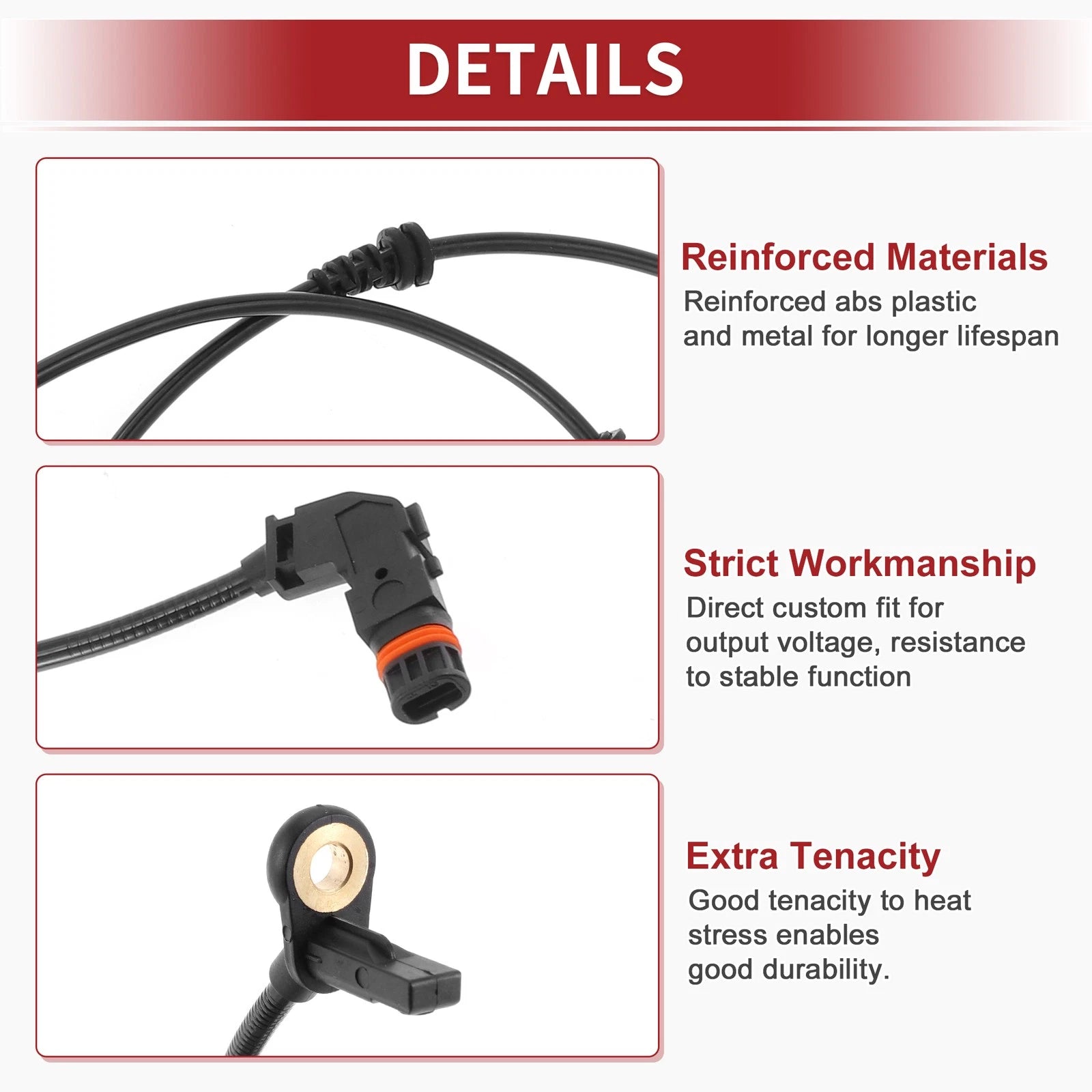 ABS Wheel Speed Sensor No. 1649058200 for Mercedes-Benz ML350 (2006–2011)