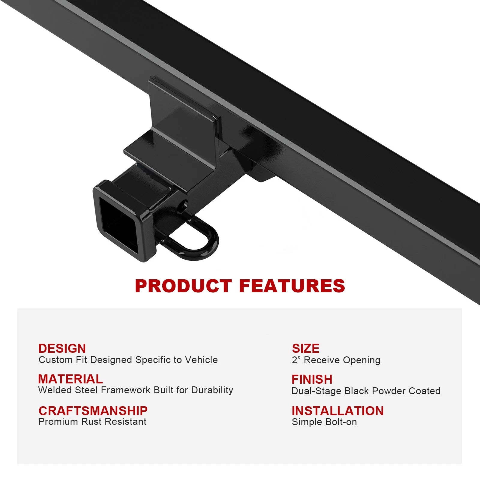 2 Inch Trailer Hitch Receiver for Mazda CX-5 (2013-2016)