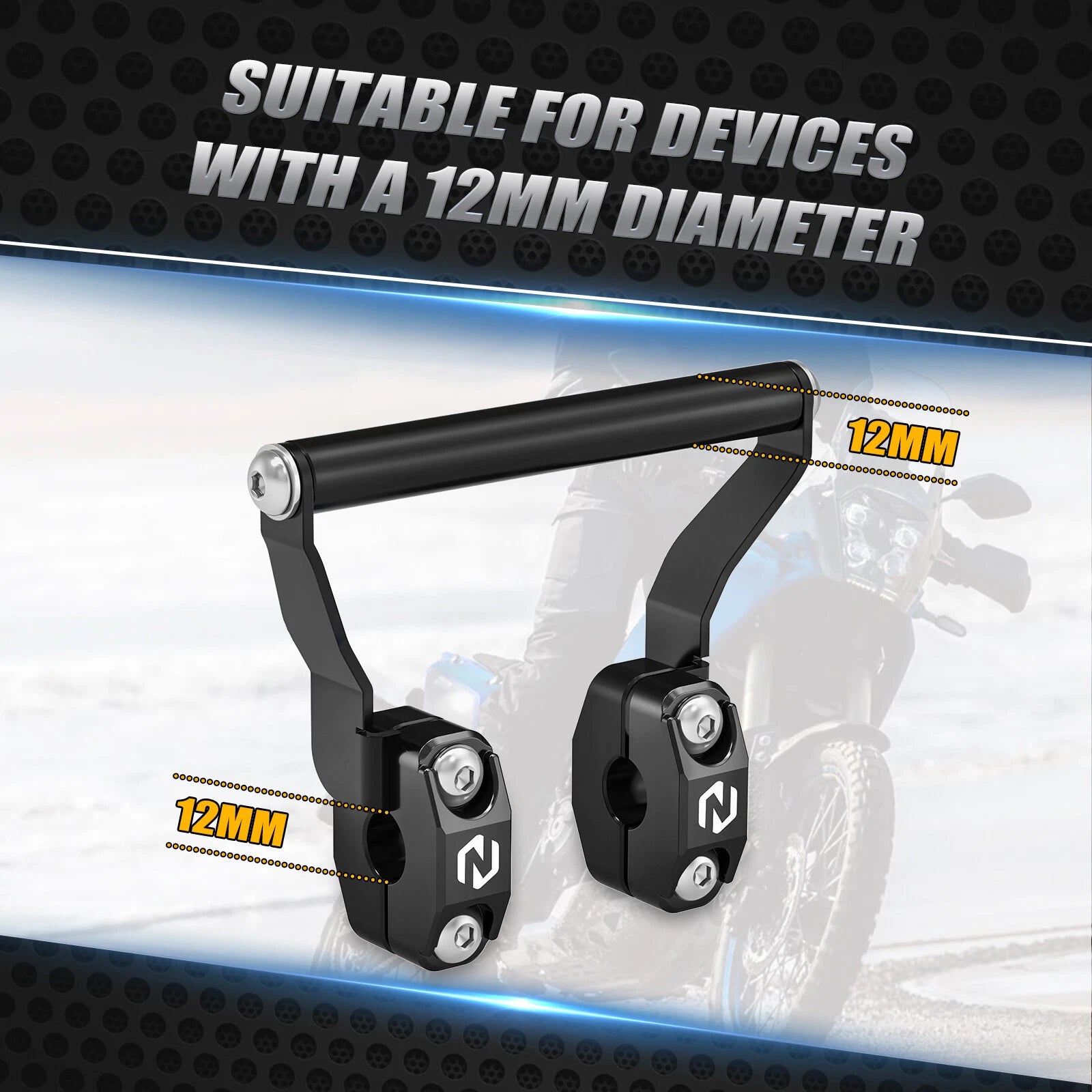 CNC Aluminum Navigation Rise Bracket for Yamaha Tenere 700 (2019–2023)