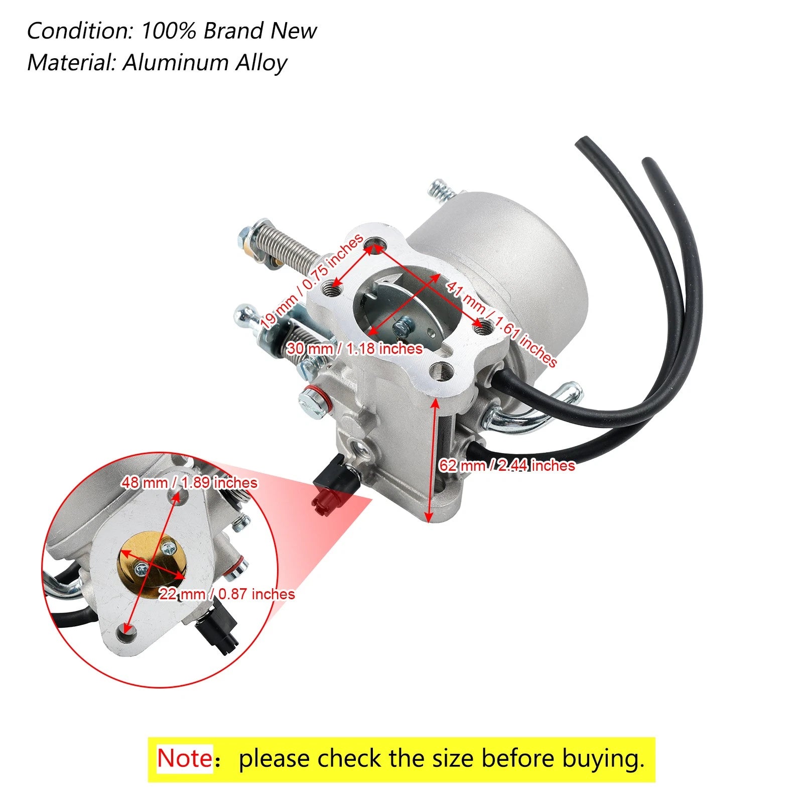 Carburetor for EZ Go Golf Carts 295cc 4 Cycle Engine (1991–Present)