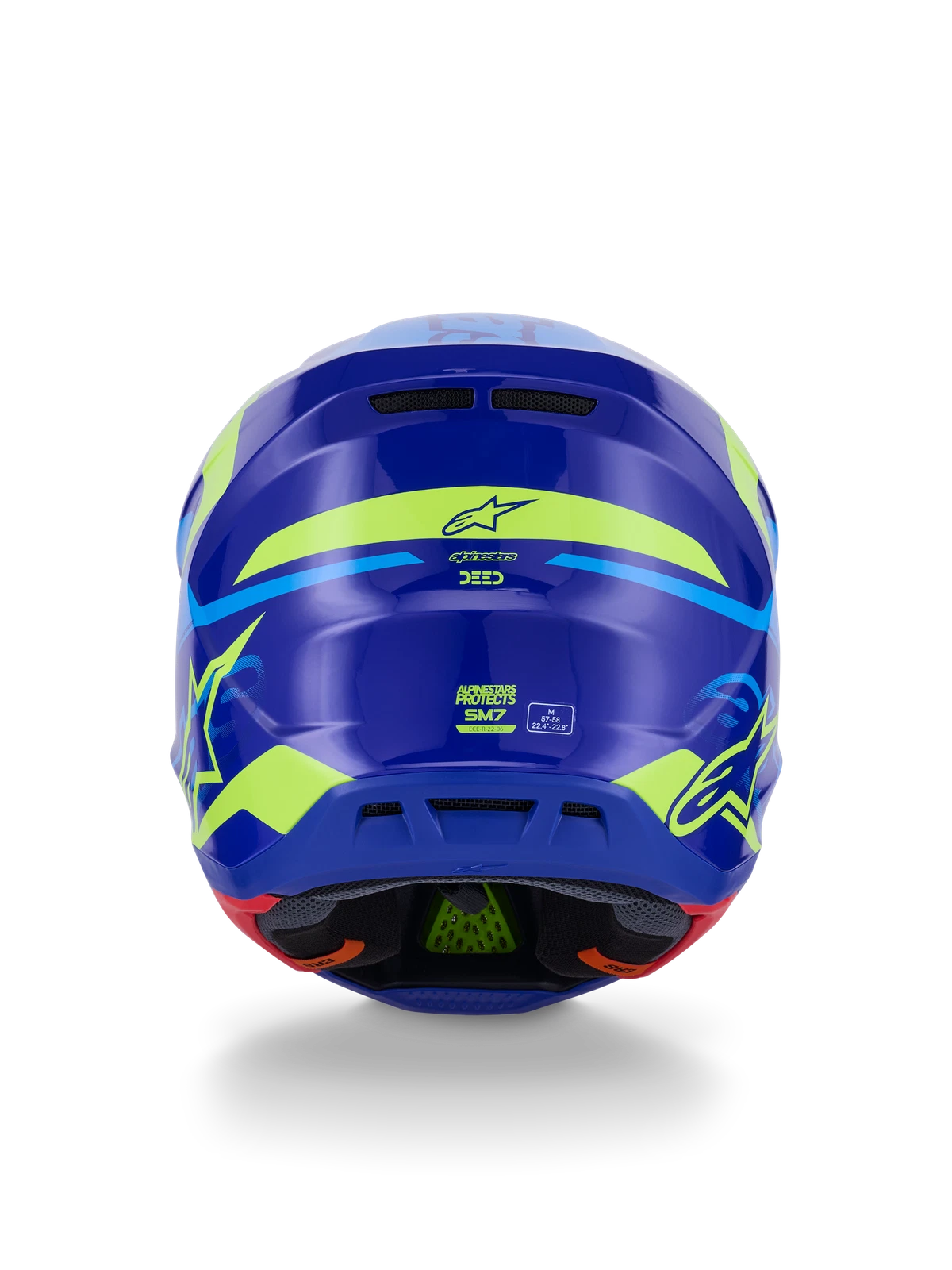 Alpinestars SM7 Deed Offroad Helmet for All Models (2X-Large, Gloss Finish)