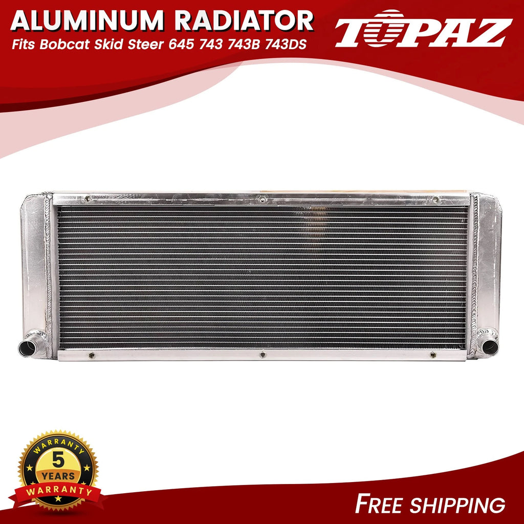 Aluminum Radiator for Bobcat Skid Steer 645, 743, 743B, 743DS