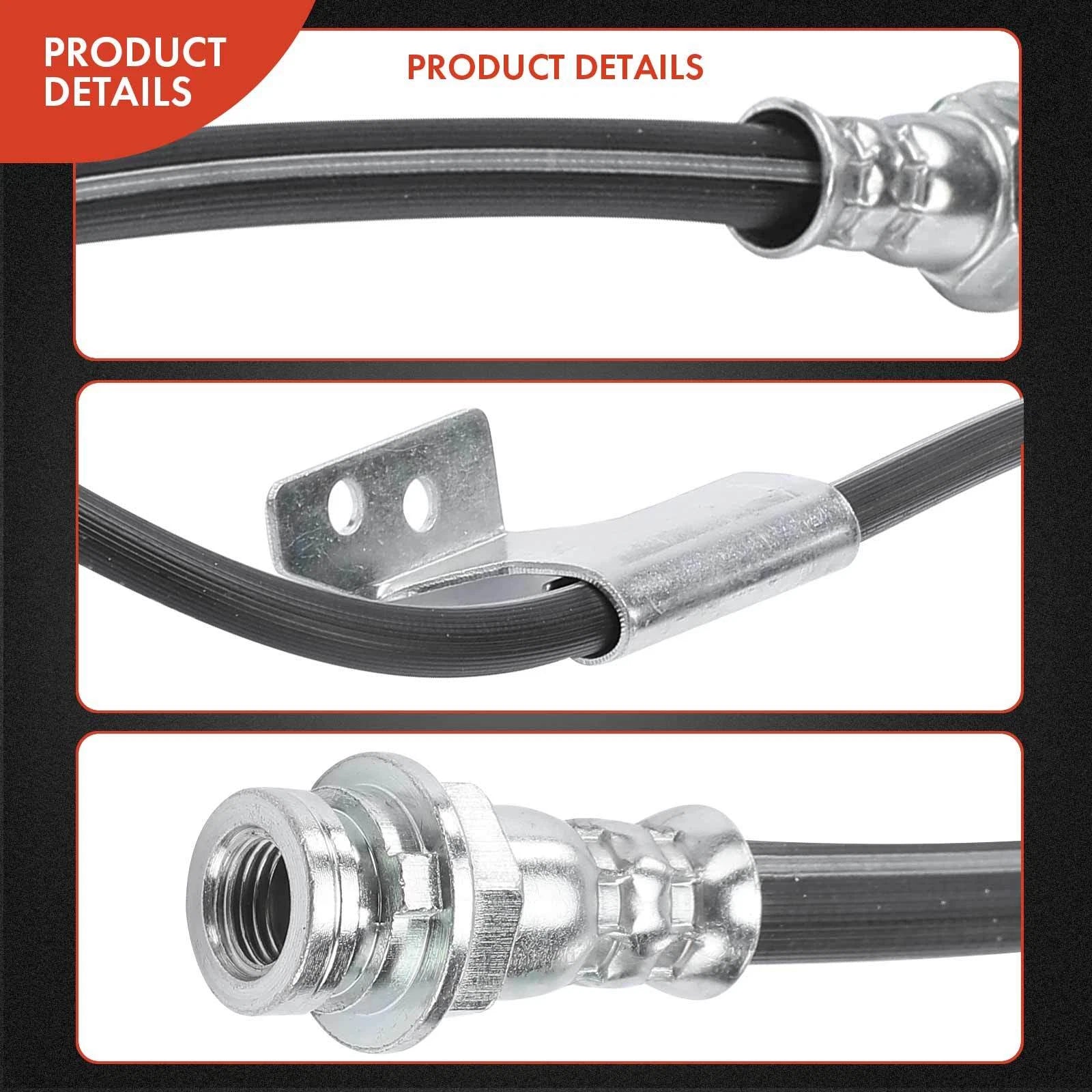 Front Right Brake Hydraulic Hose for Chevy Tahoe (1995–2000) GMC Yukon (1992–1999)