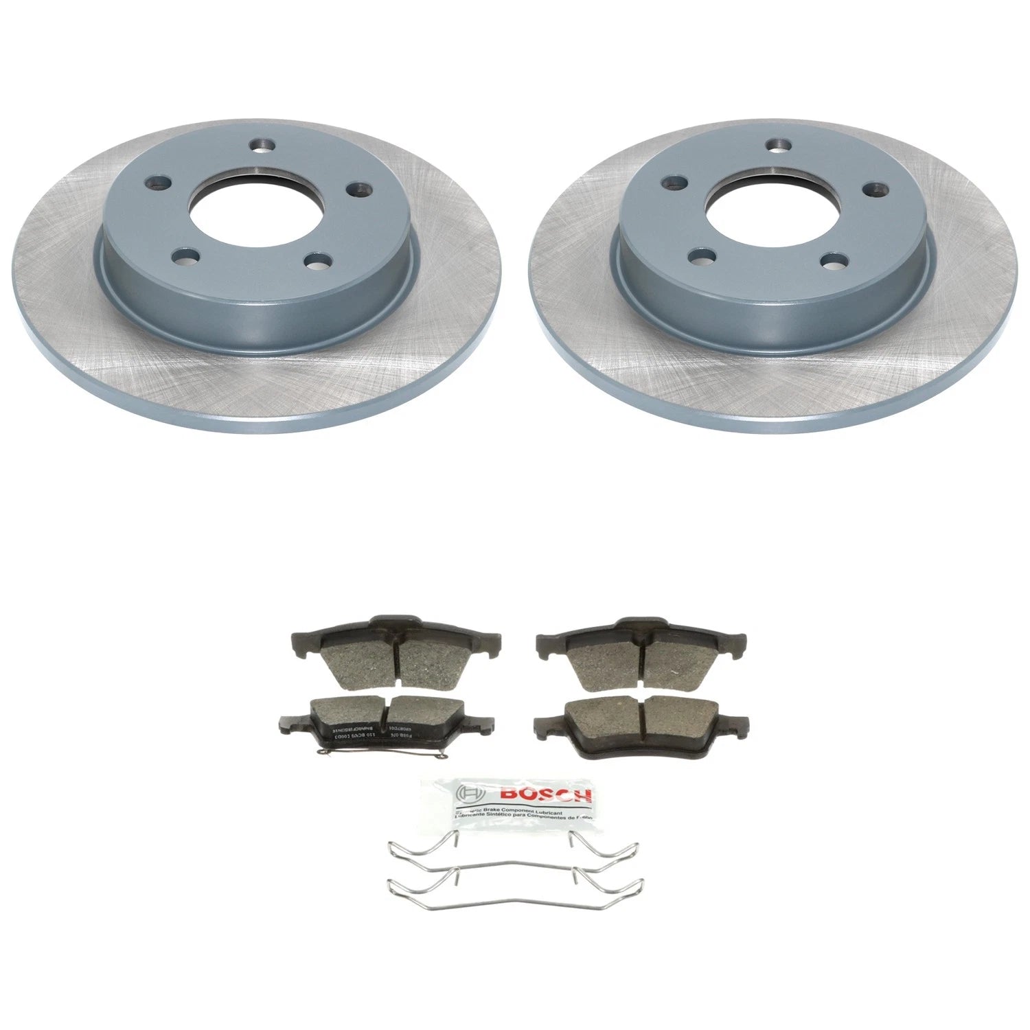 DuraGo Rear Rotor & Bosch QuietCast Ceramic Brake Pad Kit for Mazda 3 (2004–2005)